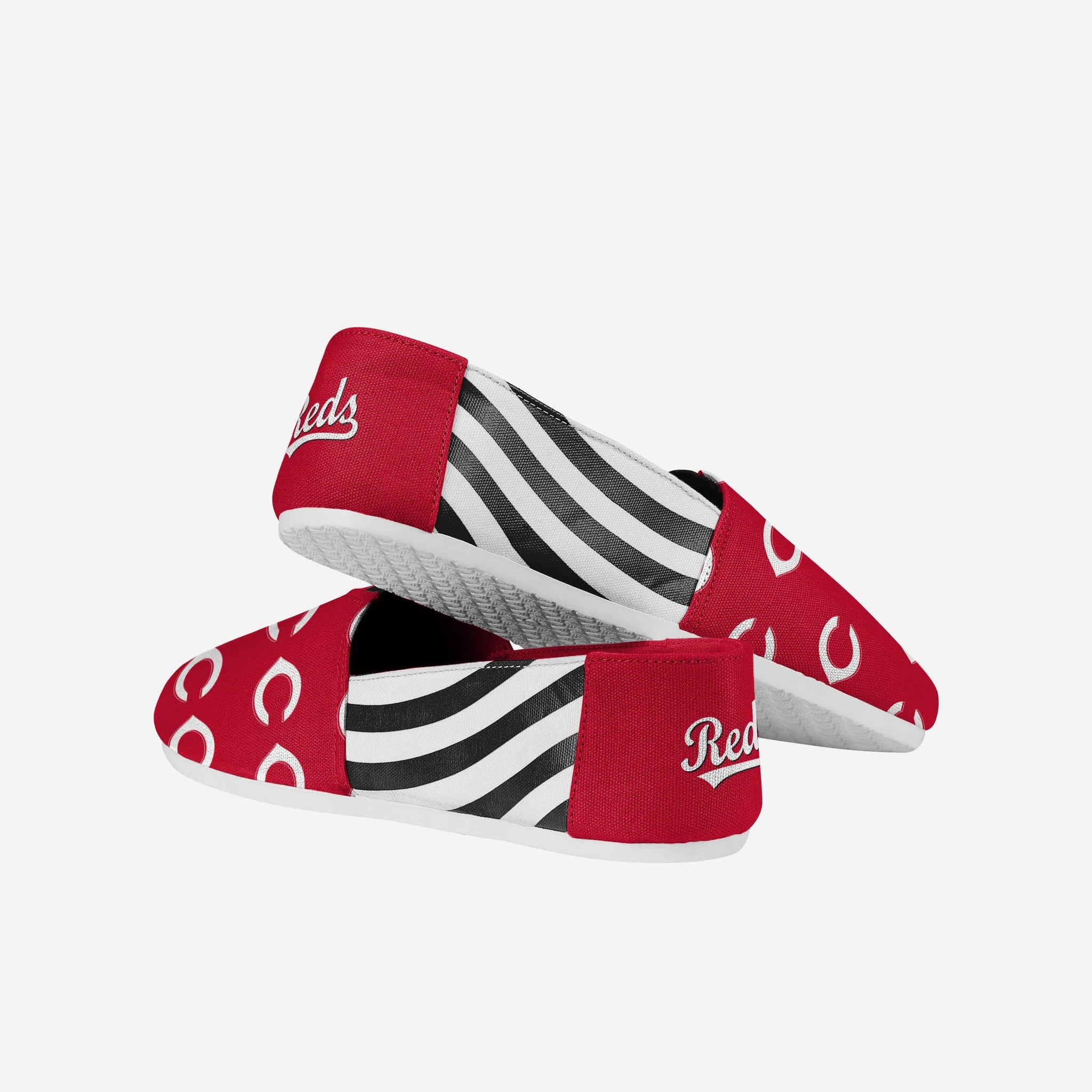 Cincinnati Reds Womens Low Top Repeat Print Canvas Shoe FOCO