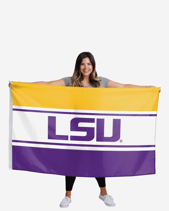 LSU Tigers Horizontal Flag FOCO - FOCO.com