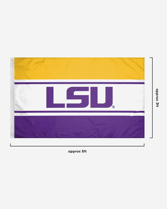 LSU Tigers Horizontal Flag FOCO - FOCO.com