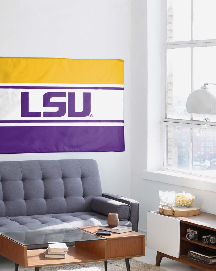 LSU Tigers Horizontal Flag FOCO - FOCO.com