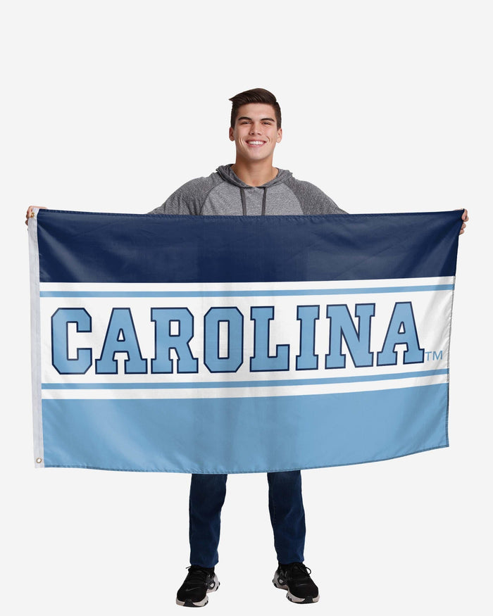 North Carolina Tar Heels Horizontal Flag FOCO - FOCO.com