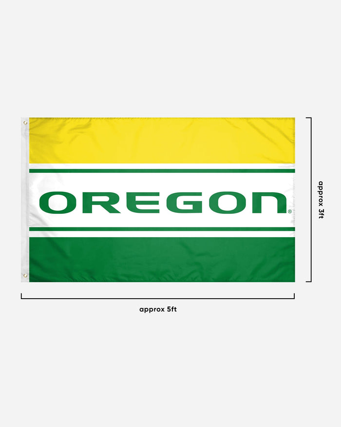 Oregon Ducks Horizontal Flag FOCO - FOCO.com