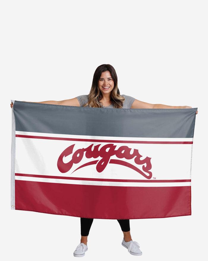 Washington State Cougars Horizontal Flag FOCO - FOCO.com