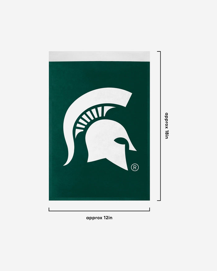 Michigan State Spartans Solid Garden Flag FOCO - FOCO.com