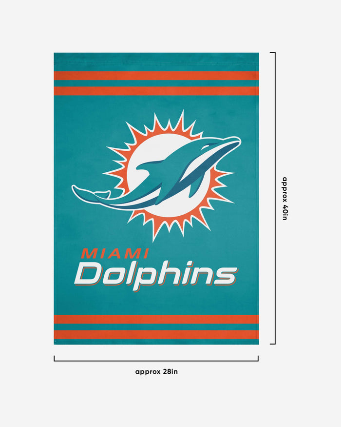 Miami Dolphins Big Logo Vertical Flag FOCO - FOCO.com