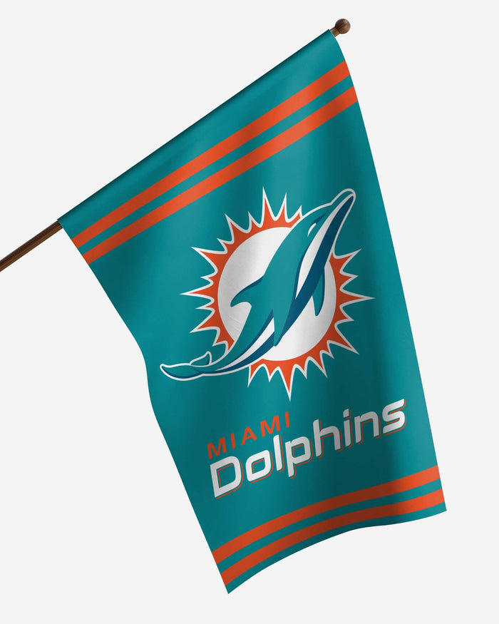 Miami Dolphins Big Logo Vertical Flag FOCO - FOCO.com