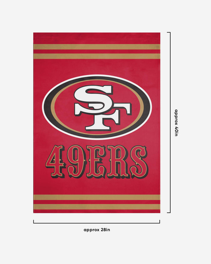 San Francisco 49ers Big Logo Vertical Flag FOCO - FOCO.com