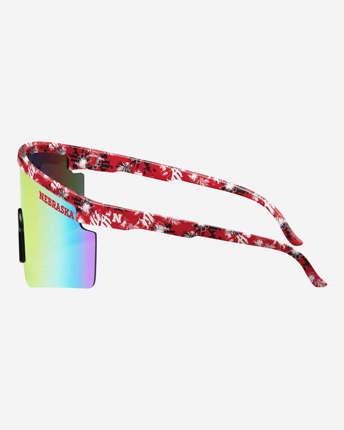 Nebraska Cornhuskers Floral Large Frame Sunglasses FOCO - FOCO.com