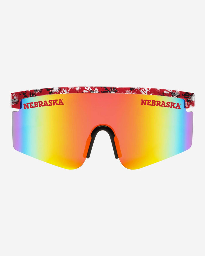 Nebraska Cornhuskers Floral Large Frame Sunglasses FOCO - FOCO.com