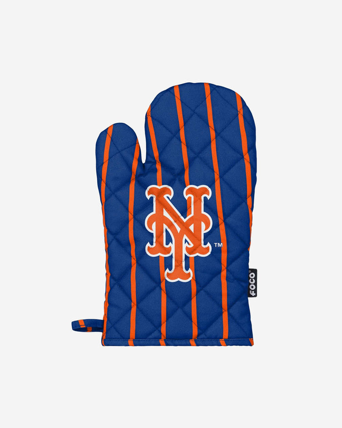 New York Mets Pinstripe Oven Mitt FOCO - FOCO.com