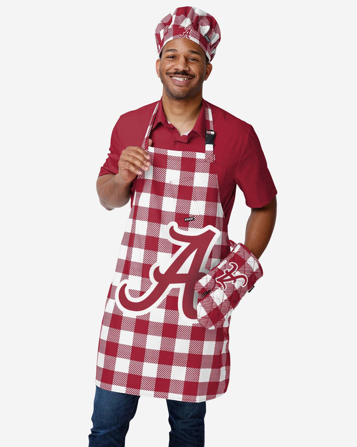 Alabama Crimson Tide Plaid Oven Mitt FOCO - FOCO.com