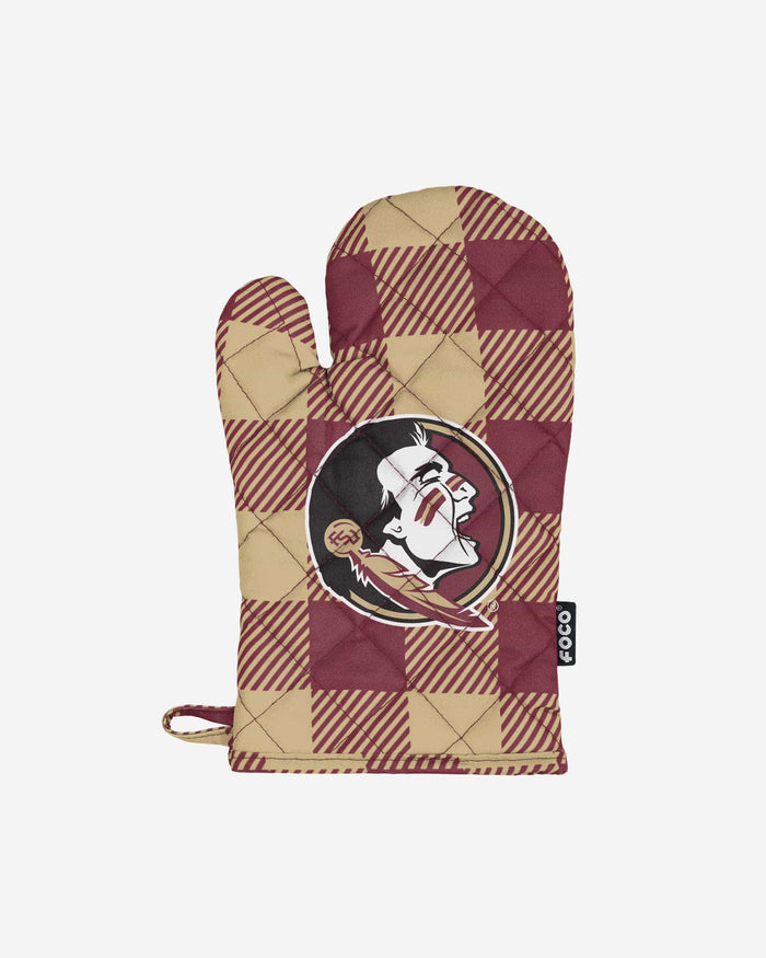 Florida State Seminoles Plaid Oven Mitt FOCO - FOCO.com