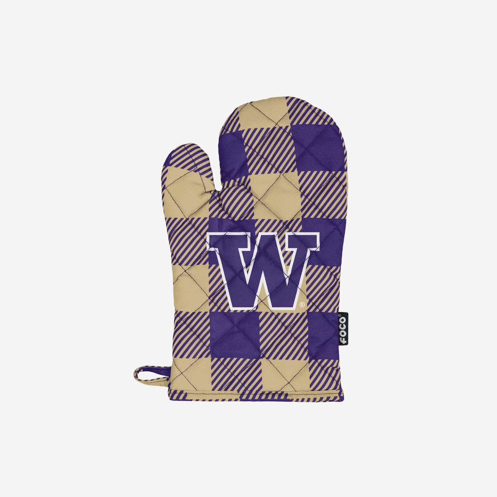 Washington Huskies Plaid Oven Mitt FOCO - FOCO.com