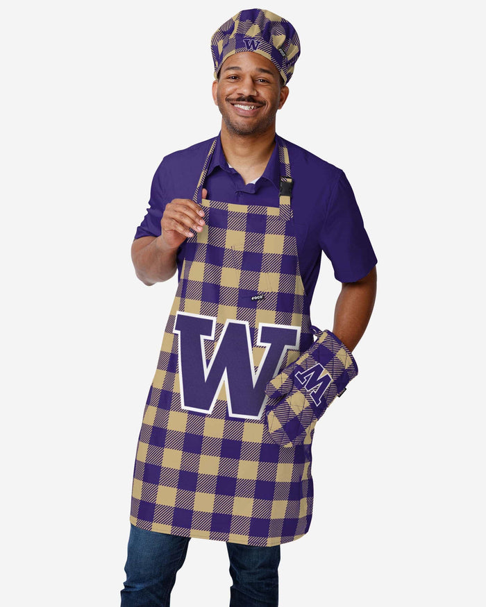 Washington Huskies Plaid Oven Mitt FOCO - FOCO.com