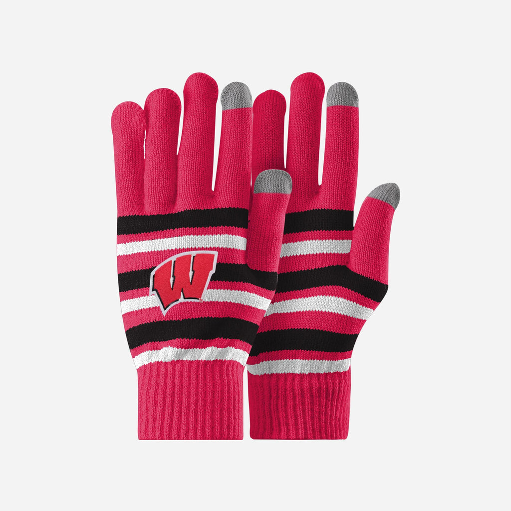 Wisconsin Badgers Stretch Gloves FOCO - FOCO.com