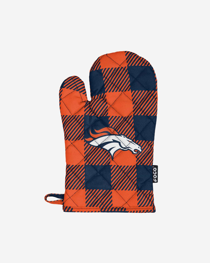 Denver Broncos Plaid Oven Mitt FOCO - FOCO.com