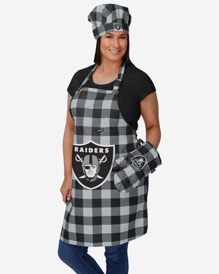 Las Vegas Raiders Plaid Oven Mitt FOCO - FOCO.com