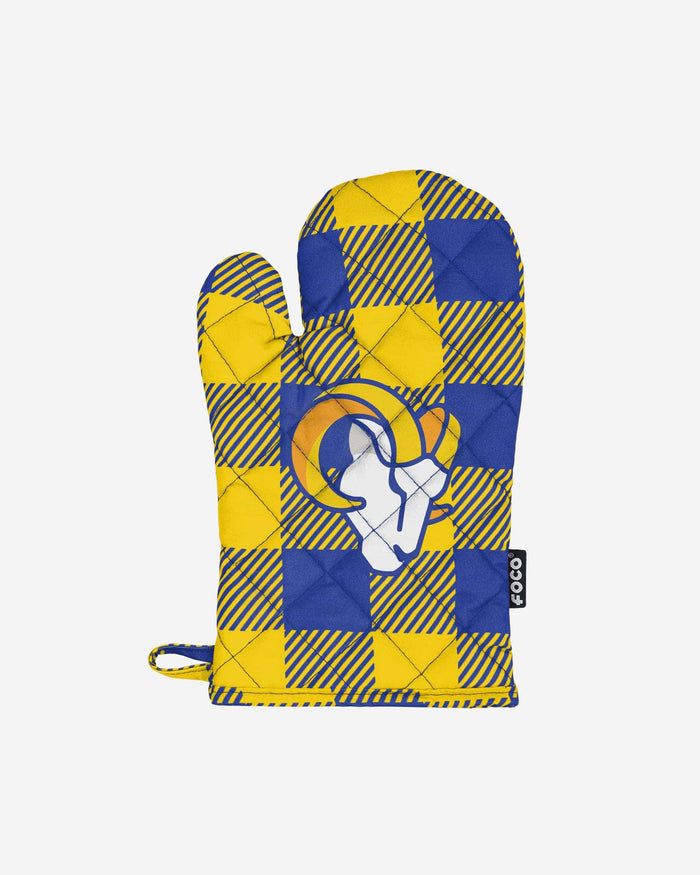 Los Angeles Rams Plaid Oven Mitt FOCO - FOCO.com