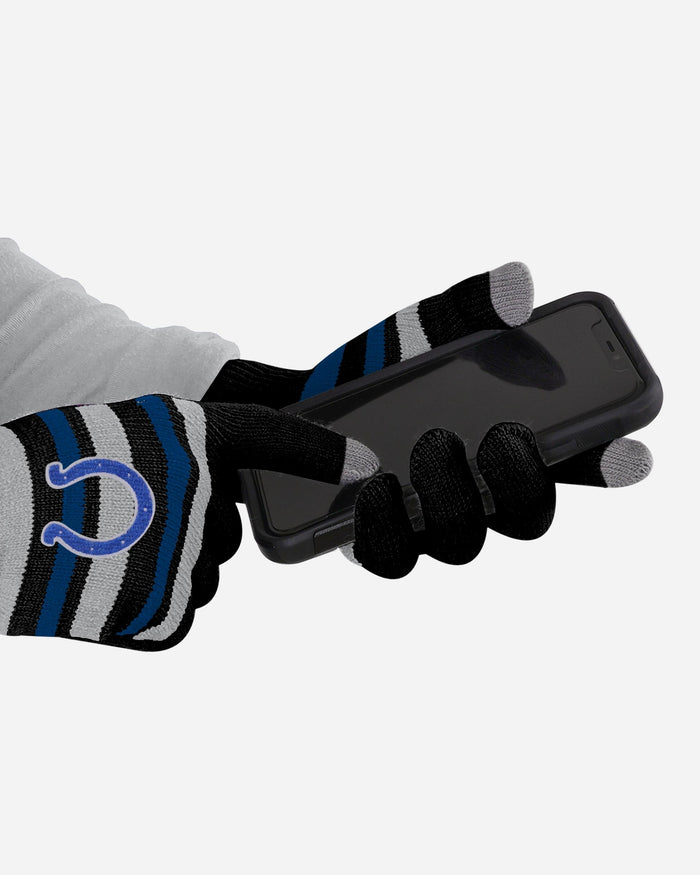 Indianapolis Colts Stretch Gloves FOCO - FOCO.com