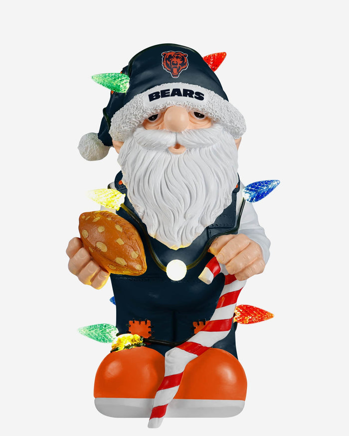 Chicago Bears Light Up Holiday Gnome FOCO - FOCO.com