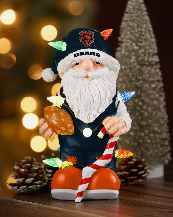 Chicago Bears Light Up Holiday Gnome FOCO - FOCO.com