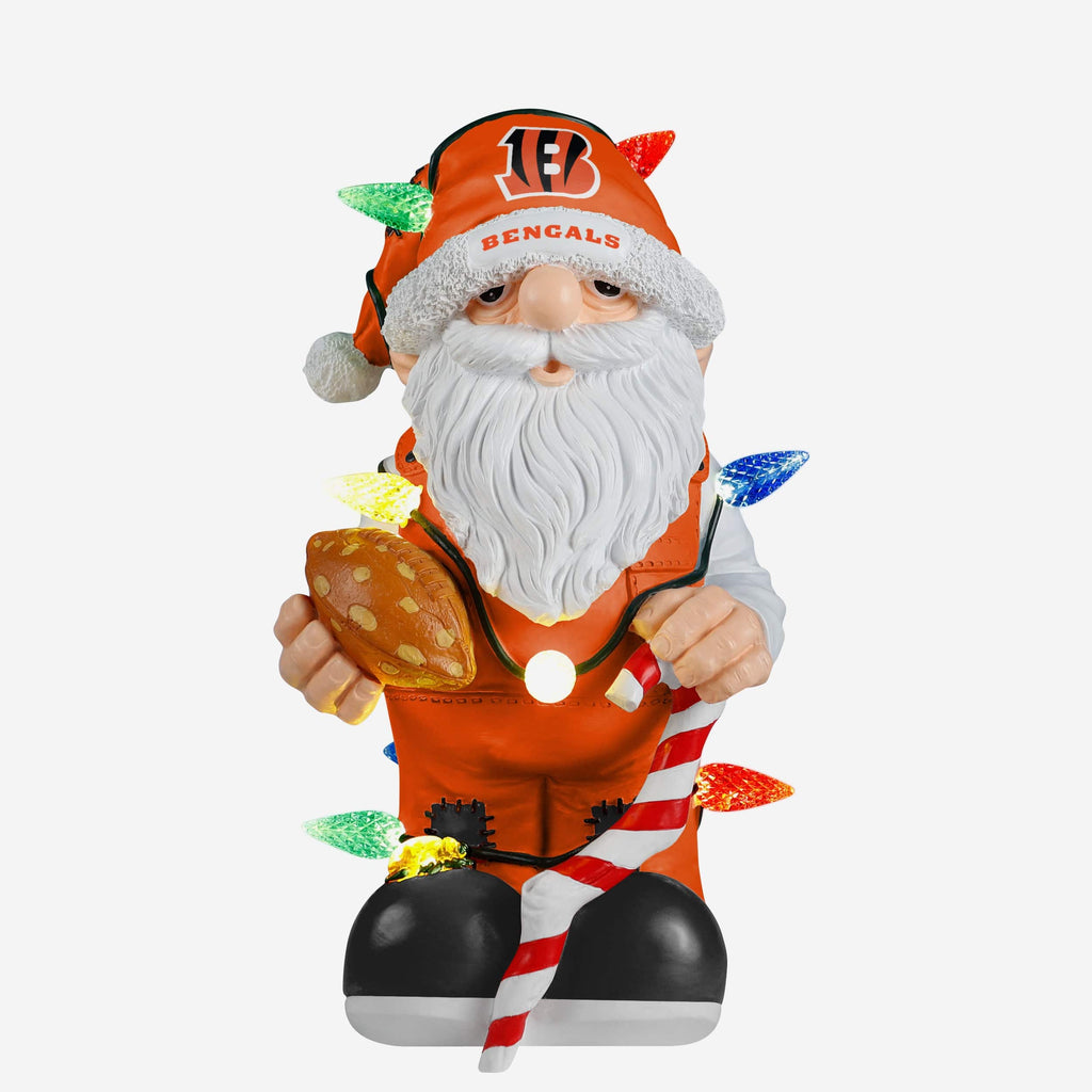 Cincinnati Bengals Light Up Holiday Gnome FOCO - FOCO.com