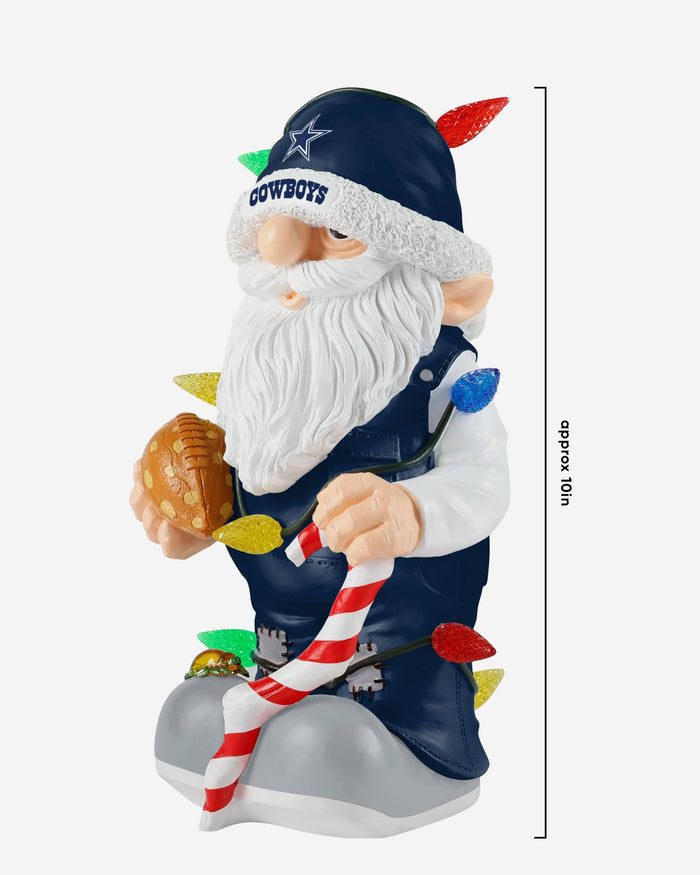 Dallas Cowboys Light Up Holiday Gnome FOCO - FOCO.com