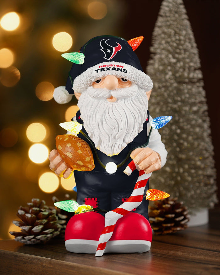 Houston Texans Light Up Holiday Gnome FOCO - FOCO.com