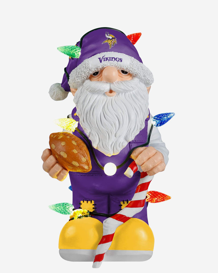 Minnesota Vikings Light Up Holiday Gnome FOCO - FOCO.com