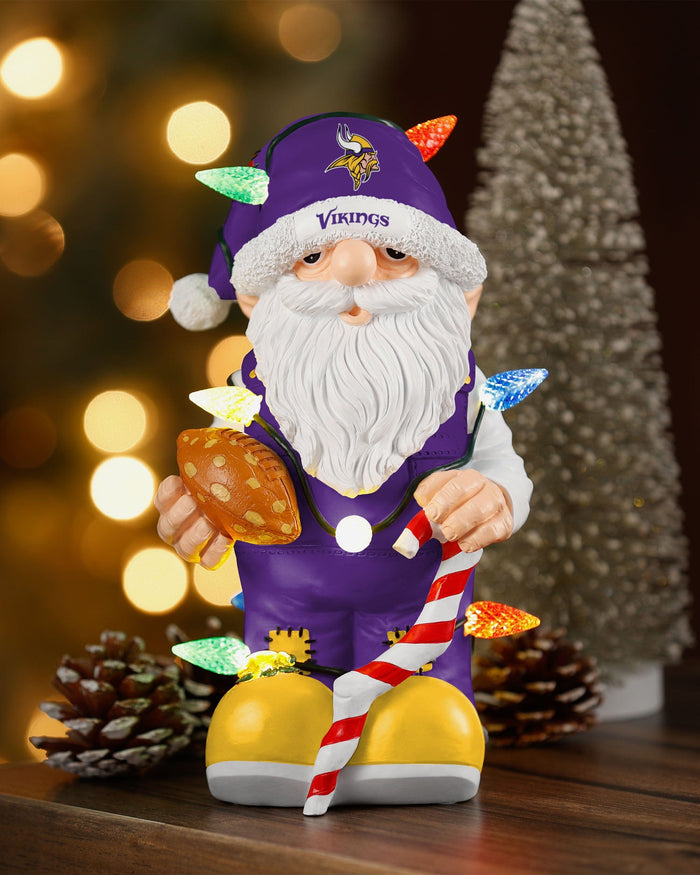 Minnesota Vikings Light Up Holiday Gnome FOCO - FOCO.com