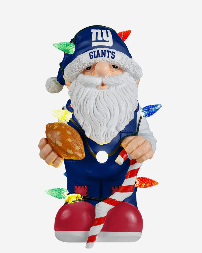 New York Giants Light Up Holiday Gnome FOCO - FOCO.com