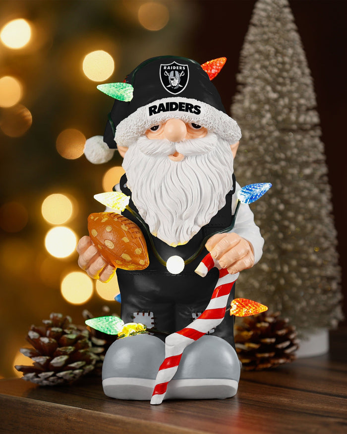 Las Vegas Raiders Light Up Holiday Gnome FOCO - FOCO.com