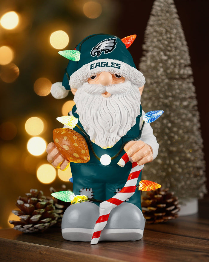 Philadelphia Eagles Light Up Holiday Gnome FOCO - FOCO.com