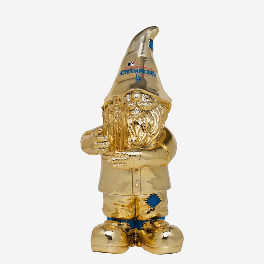 Los Angeles Dodgers 2024 World Series Champions Gold Plated Gnome FOCO - FOCO.com