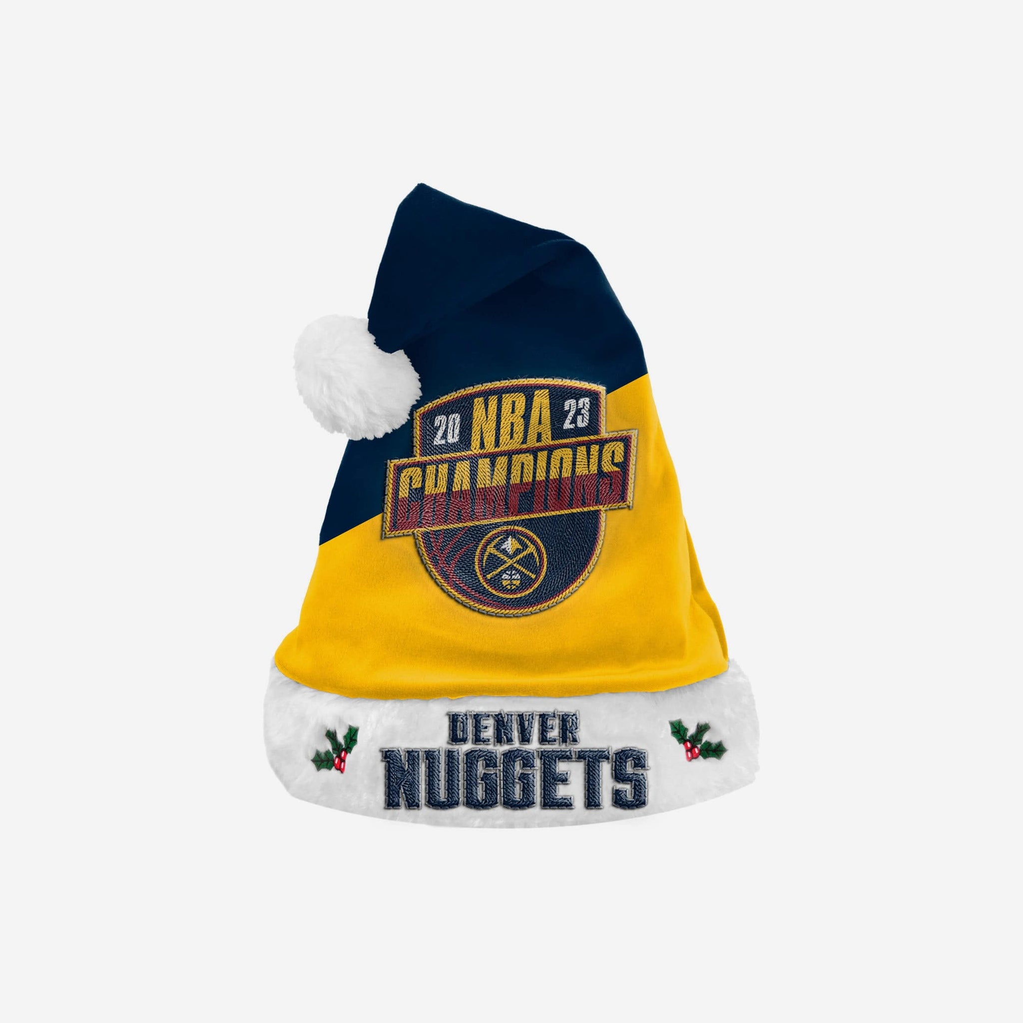 Denver Nuggets 2023 NBA Champions Basic Santa Hat FOCO