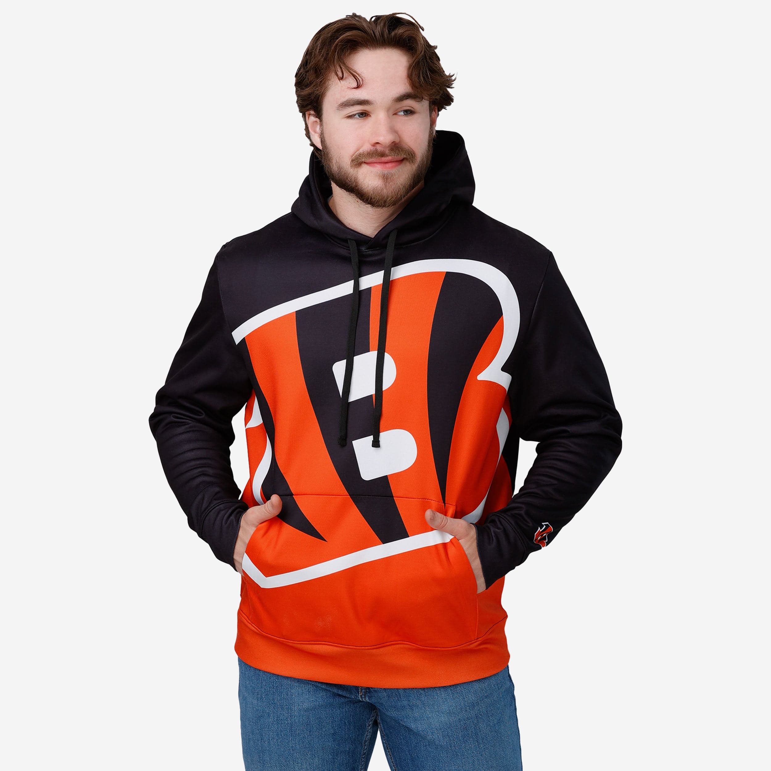 Cincinnati Bengals Big Logo Hooded Sweatshirt