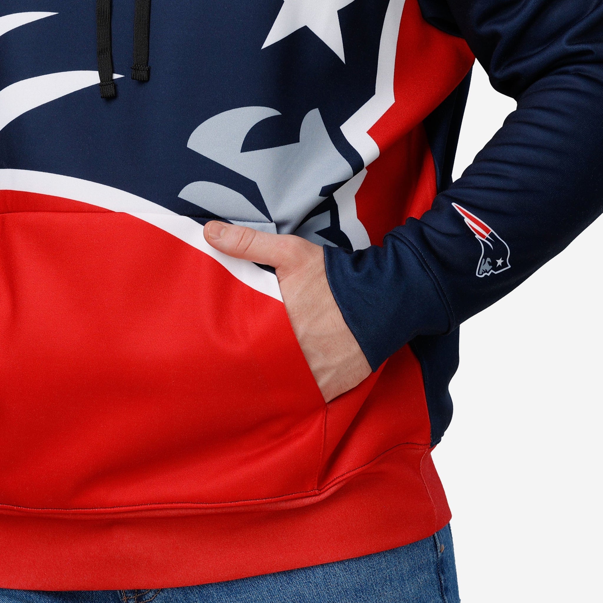 FOCO New England Patriots Bold Logo Hoodie, Mens Size: M