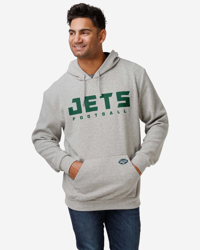 New York Jets Gray Woven Hoodie FOCO S - FOCO.com