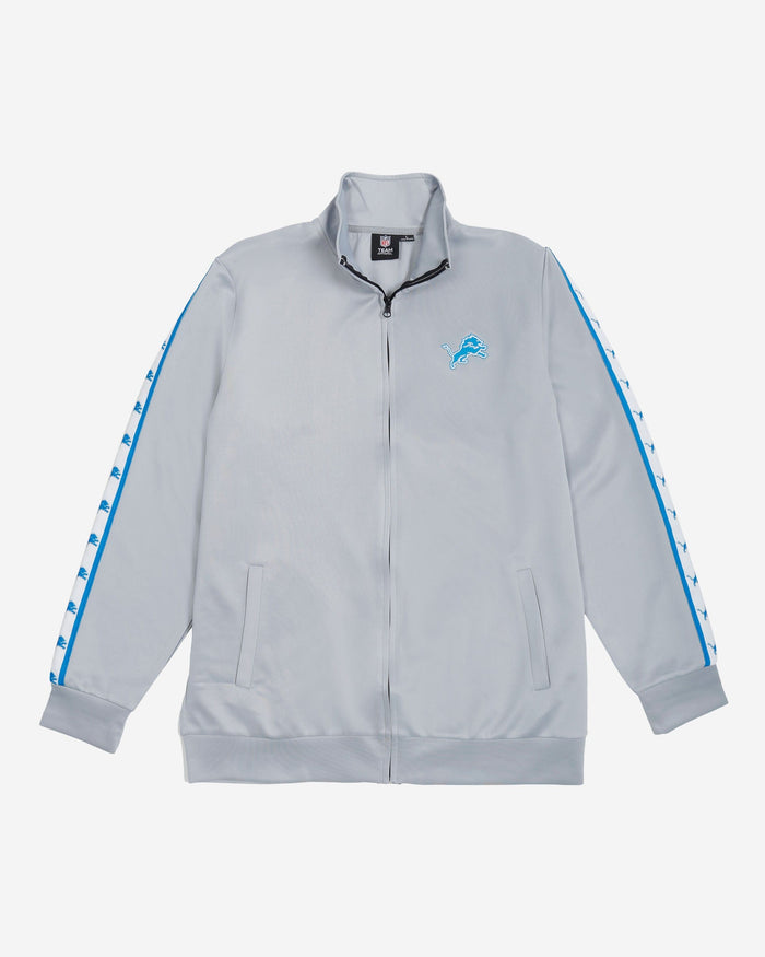 Detroit Lions Stripe Logo Track Jacket FOCO - FOCO.com