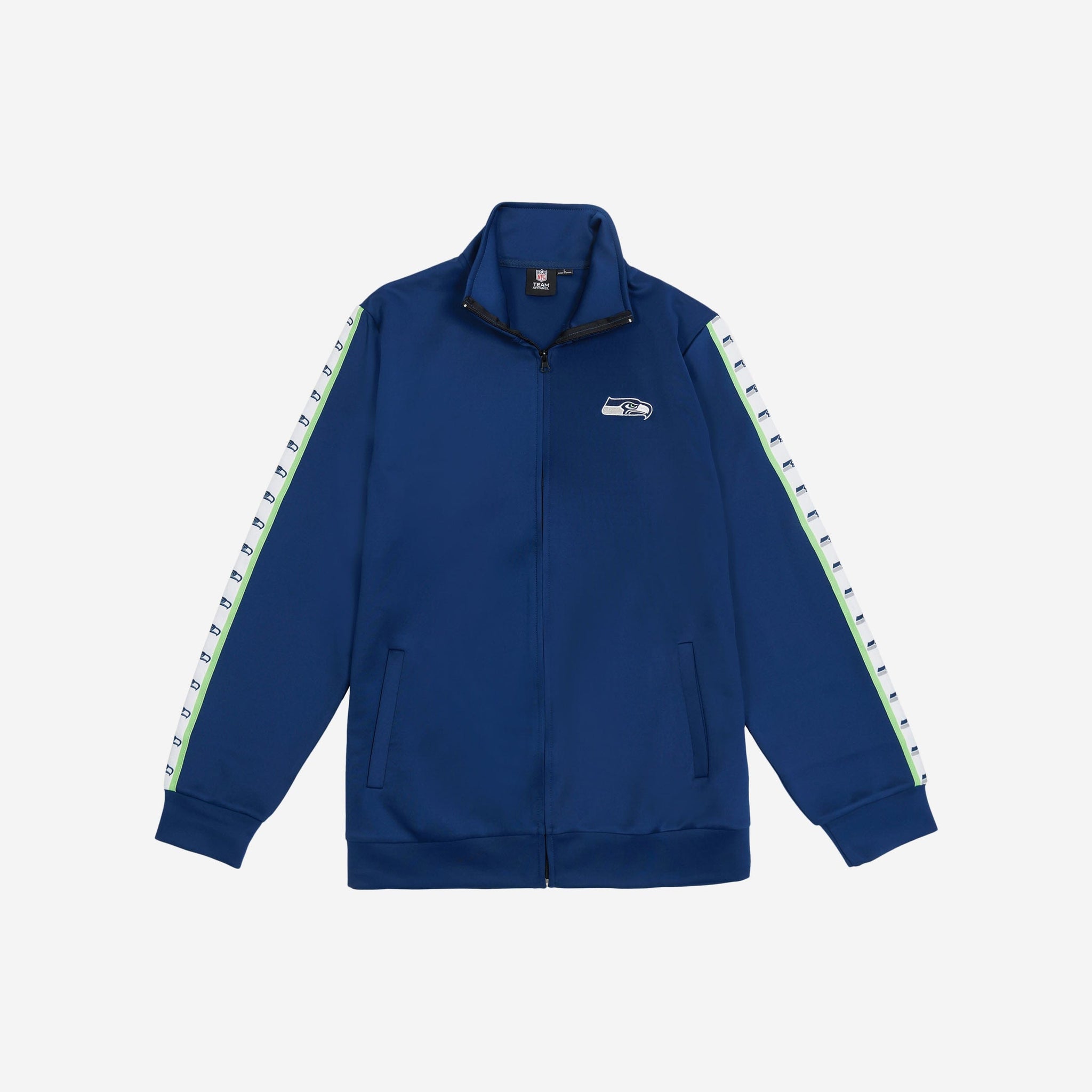 Seattle Seahawks Stripe Logo Track Jacket FOCO