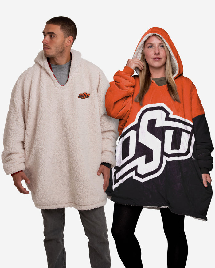 Oklahoma State Cowboys Reversible Colorblock Hoodeez FOCO - FOCO.com