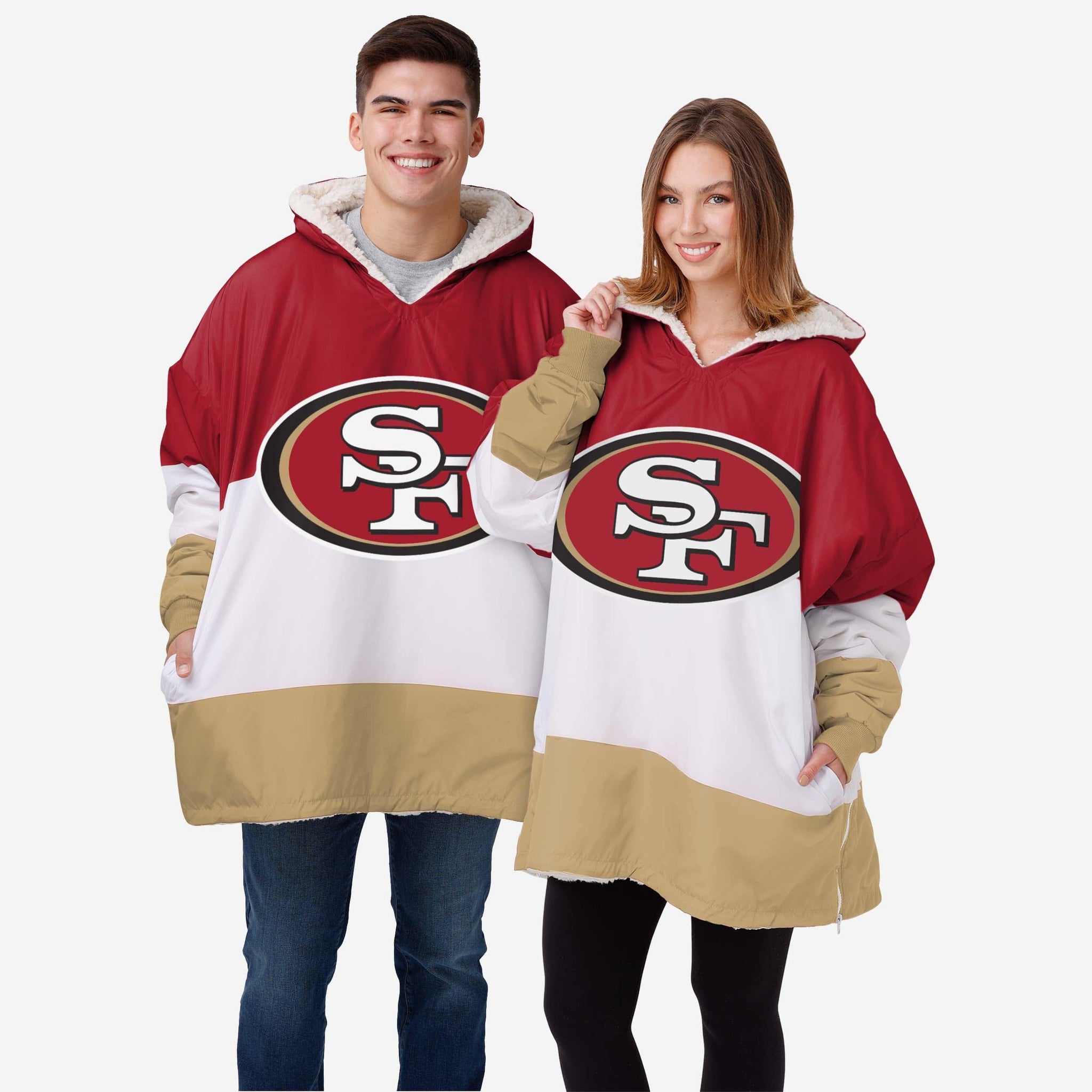 San Francisco 49ers Womens Velour Hooded Sweatshirt FOCO