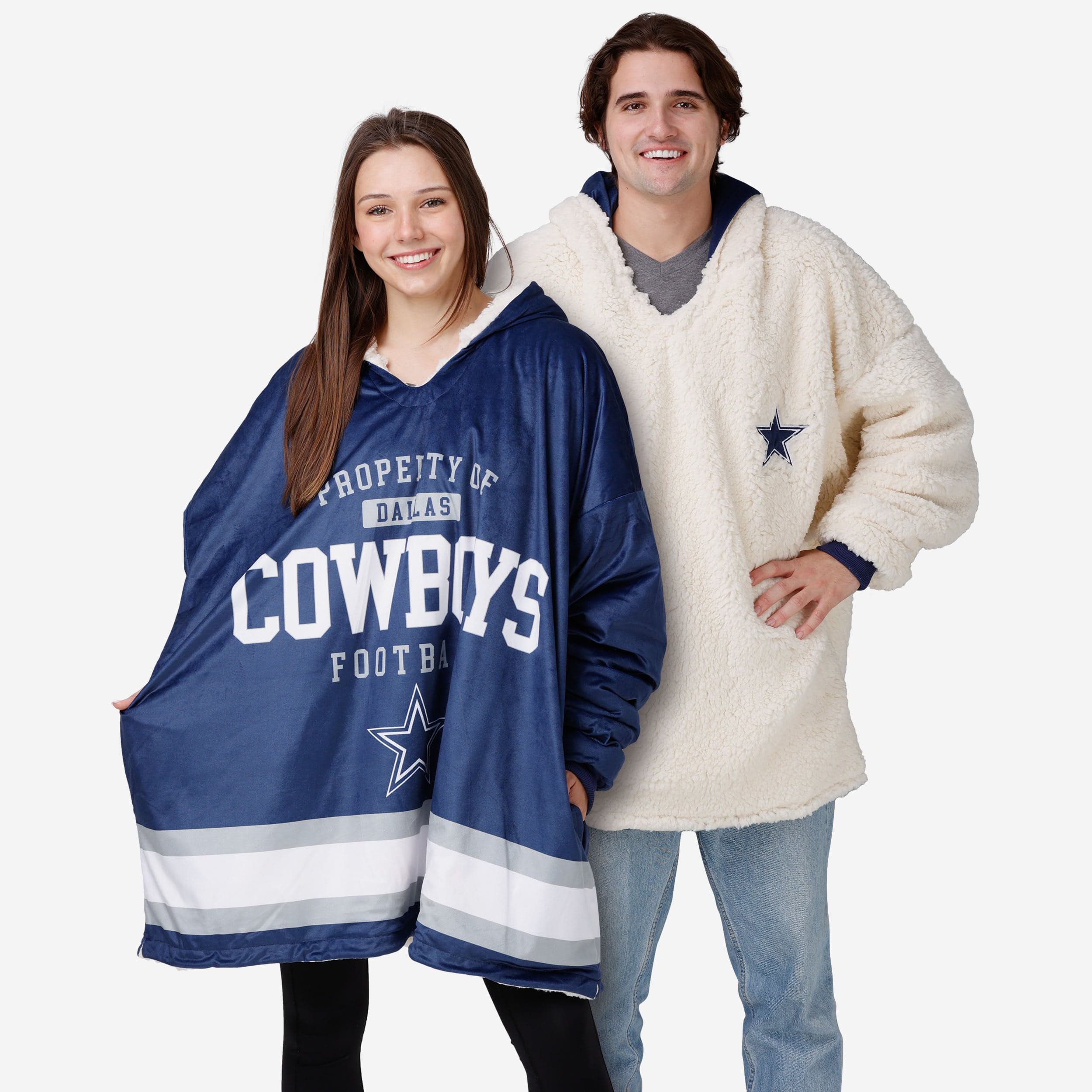 FOCO Dallas Cowboys Wordmark NFL Ugly Sweater