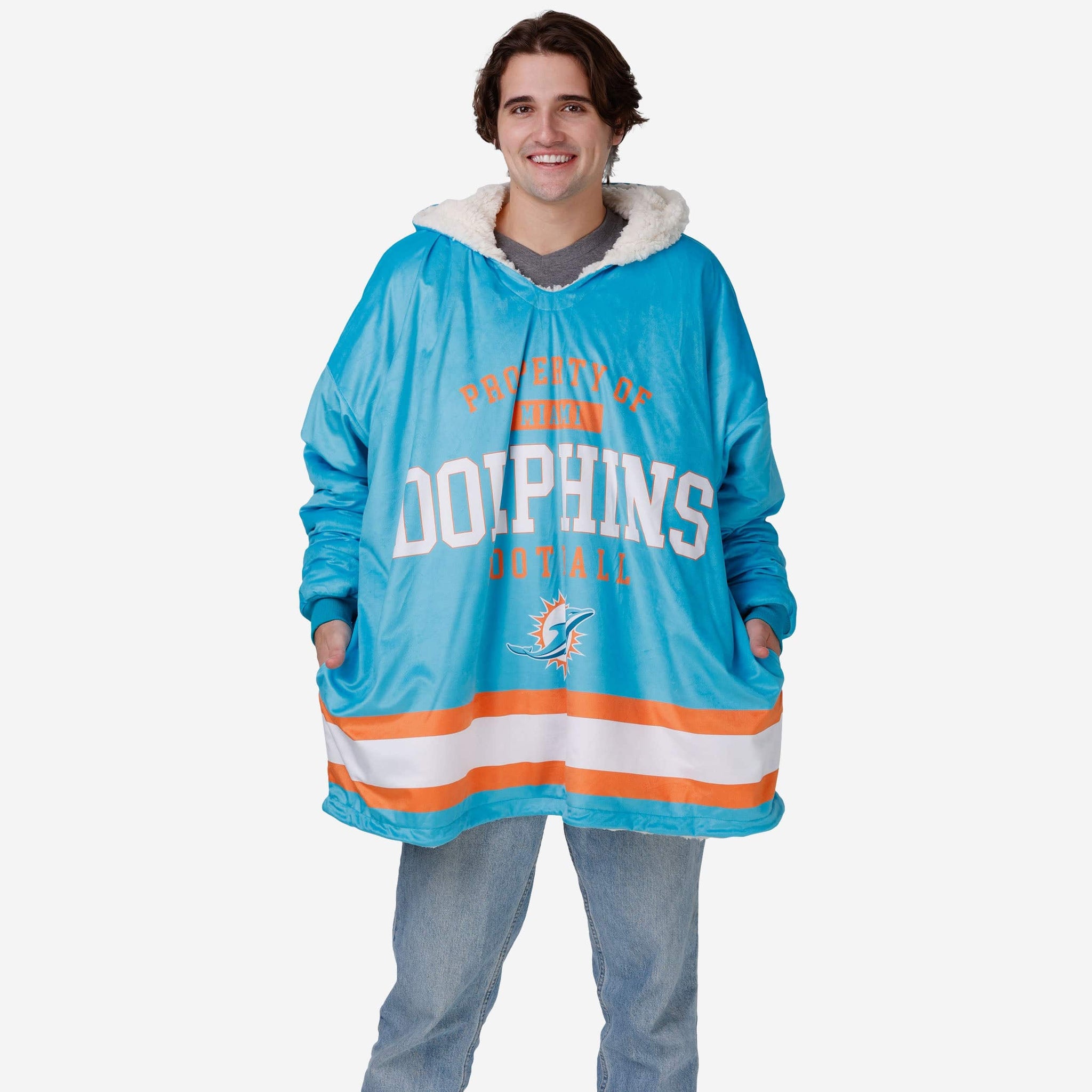 Miami Dolphins Black Hooded Gaiter FOCO