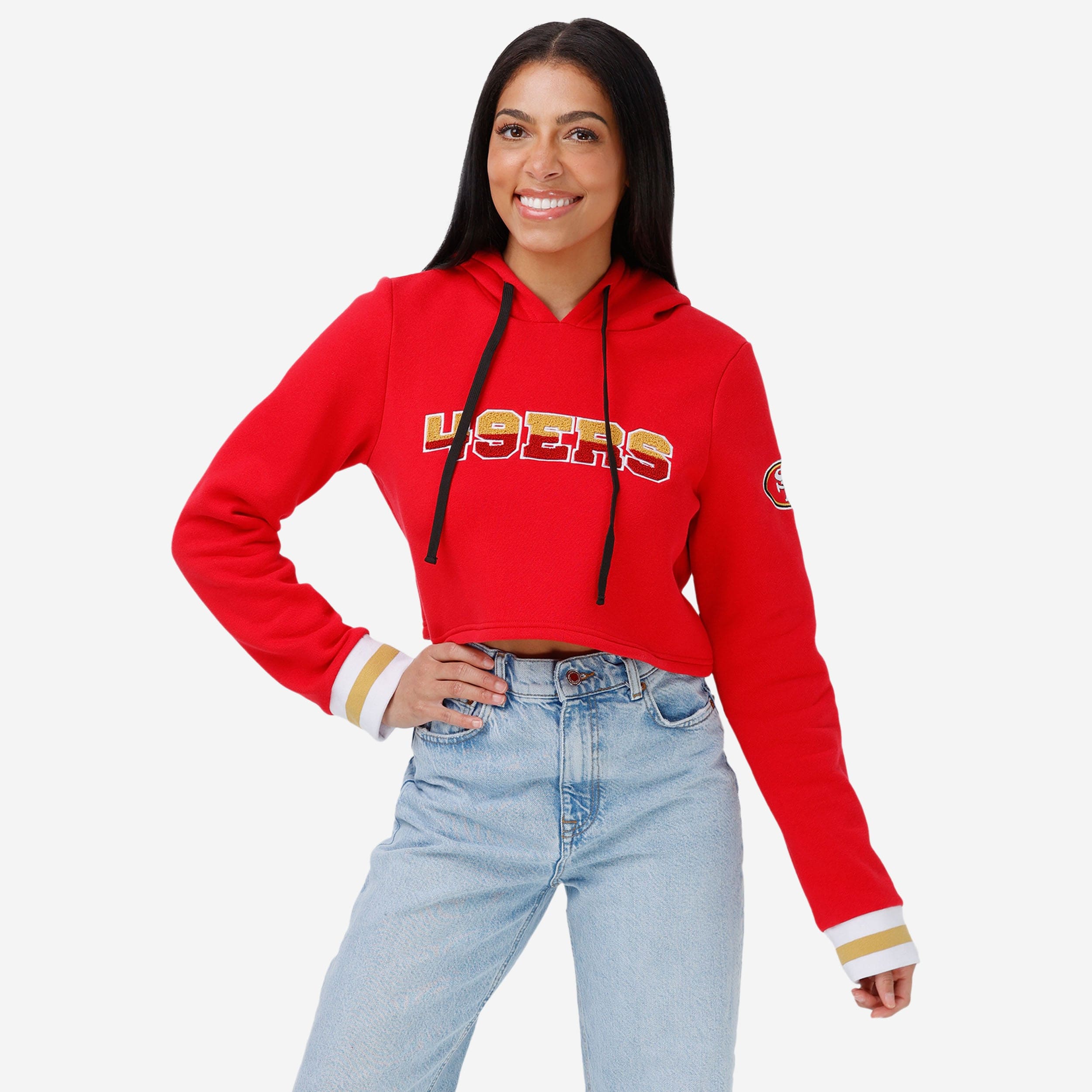 Shayna on X: Avalanche crop hoodie (small):  Wild  crop (large/XL):  49ers crop (medium/large):   Packers patchwork crop (large):    / X