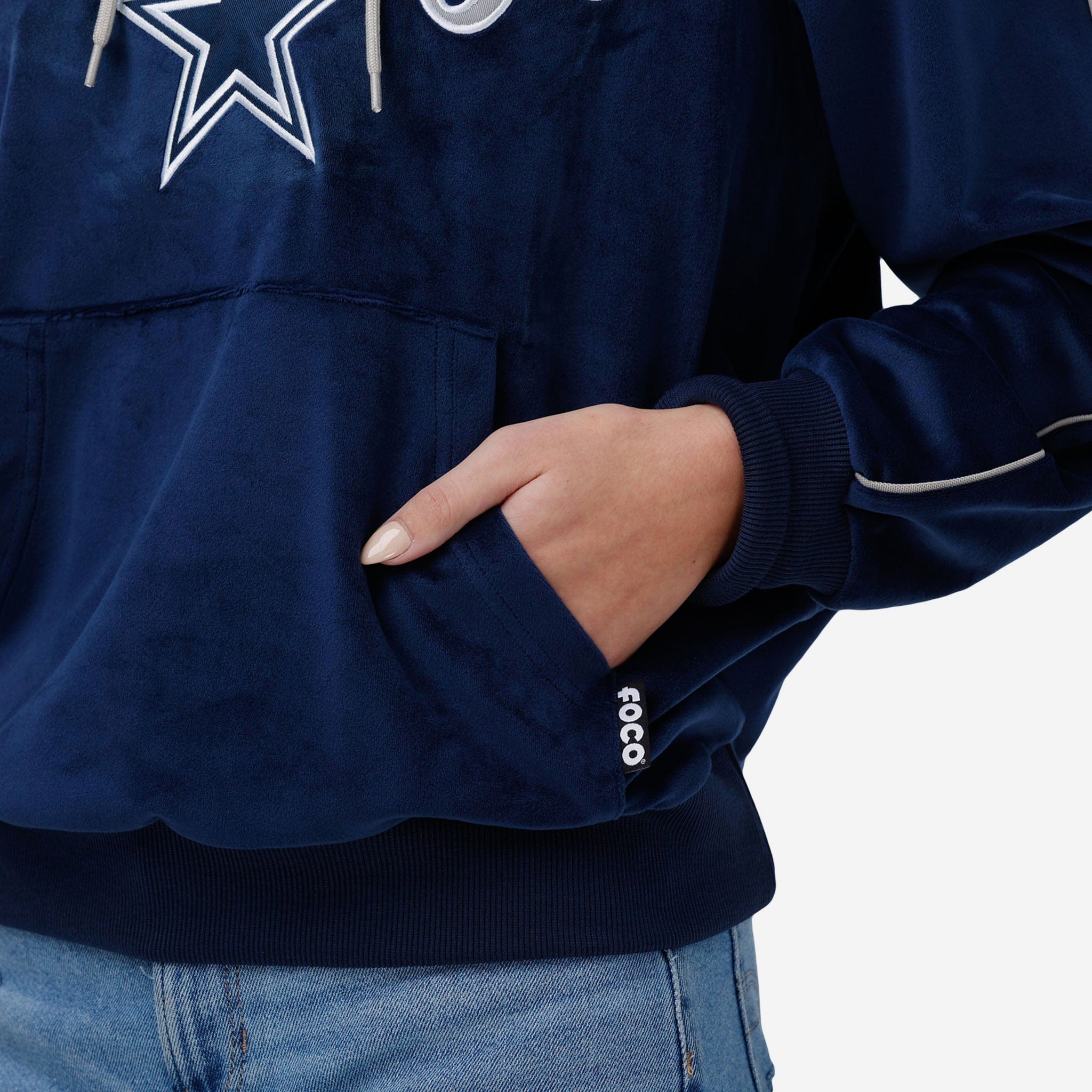 Dallas Cowboys Velour Hooded Sweatshirt FOCO