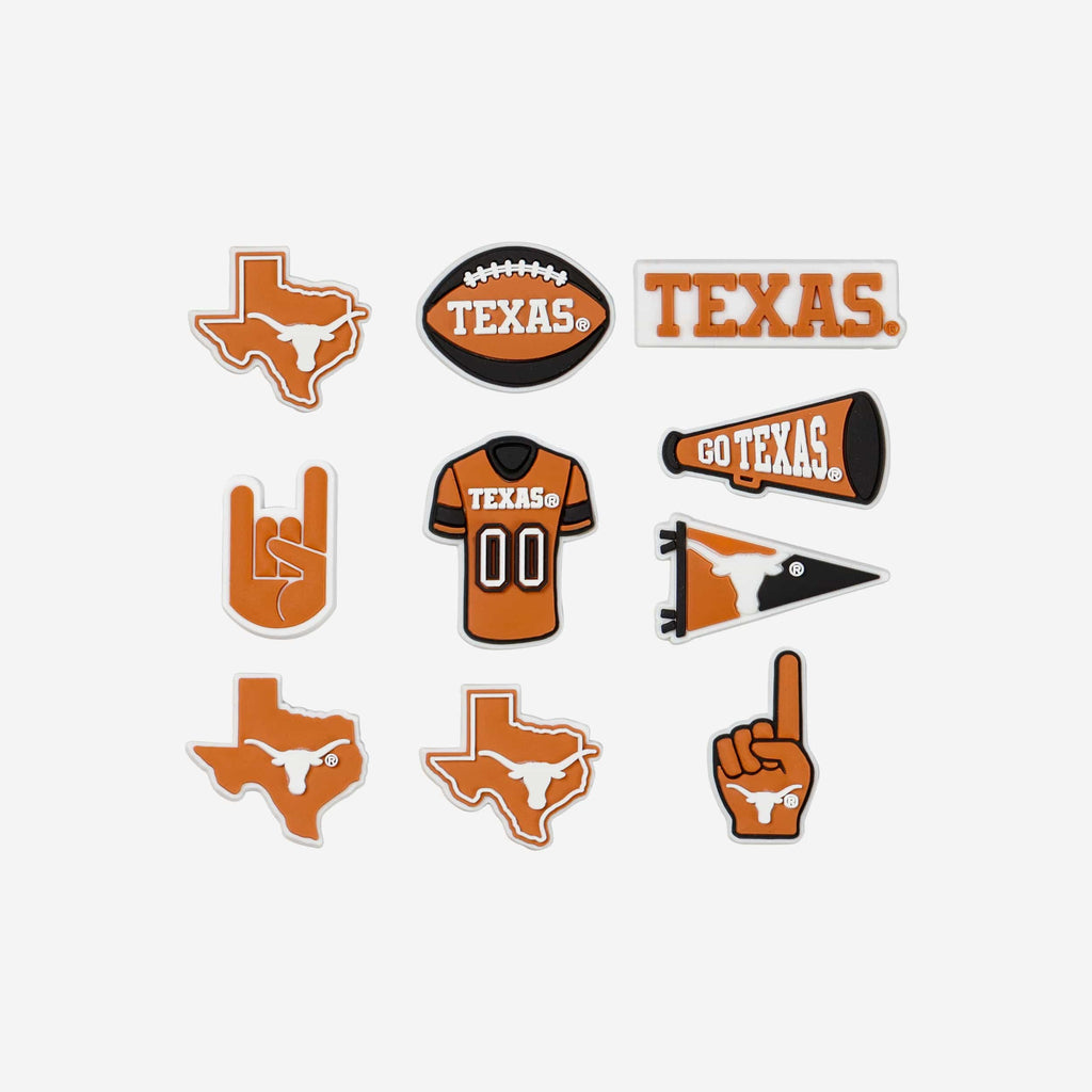 Texas Longhorns 10 Pack Team Clog Charms FOCO - FOCO.com