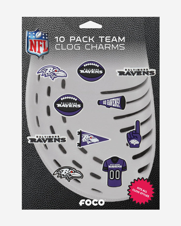 : FOCO Baltimore Ravens NFL 6 Pack Team Shoe Charms