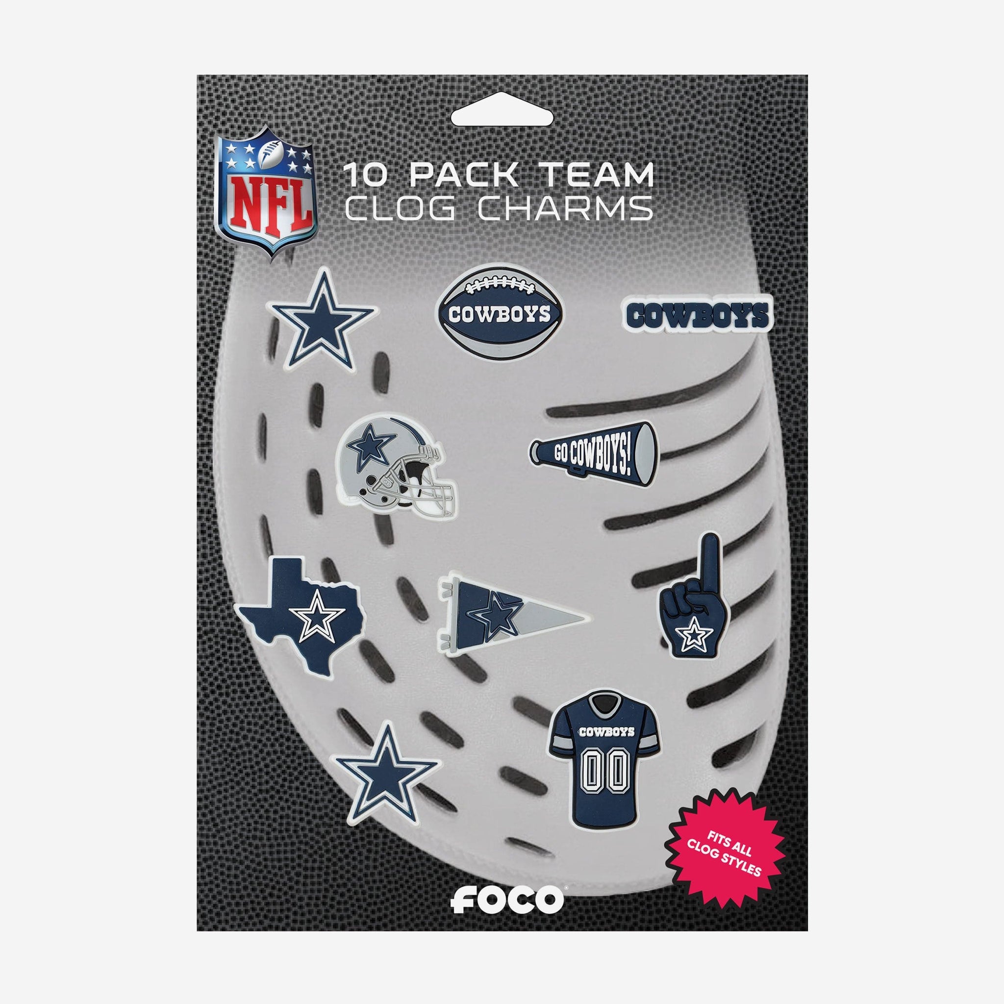 Carolina Panthers FOCO Team Shoe Charms Five-Pack