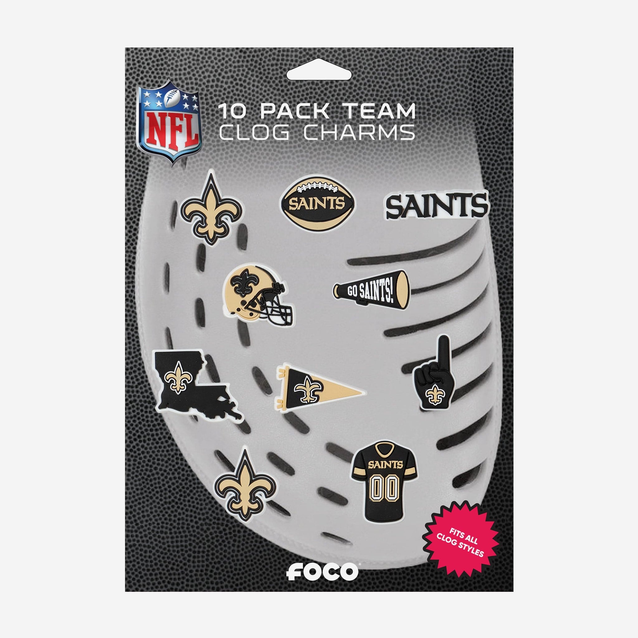 New York Jets FOCO Team Shoe Charms Five-Pack